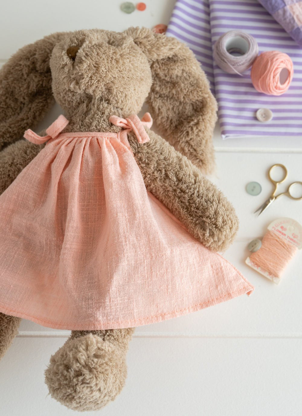 Nana Huchy Mrs Honey Bunny - Baby Pink Dress (40cm)