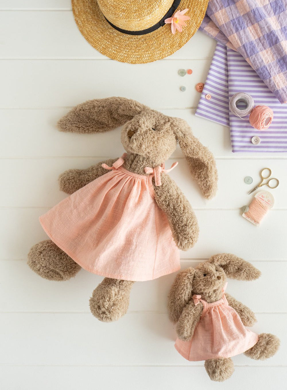 Nana Huchy Mrs Honey Bunny - Baby Pink Dress (40cm)
