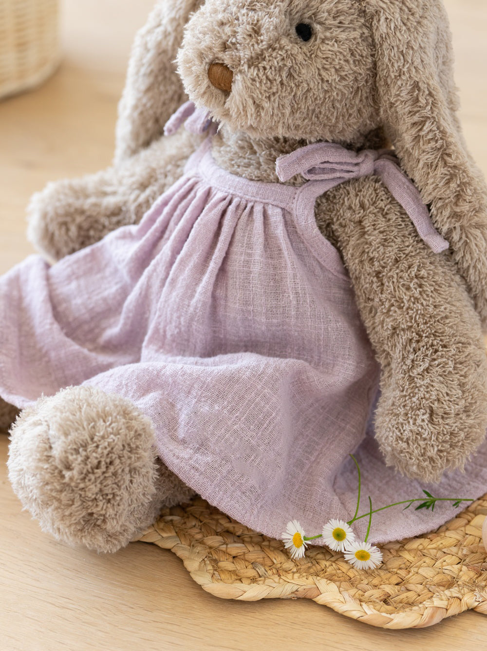 Nana Huchy Mrs Honey Bunny - Lilac Dress (40cm)