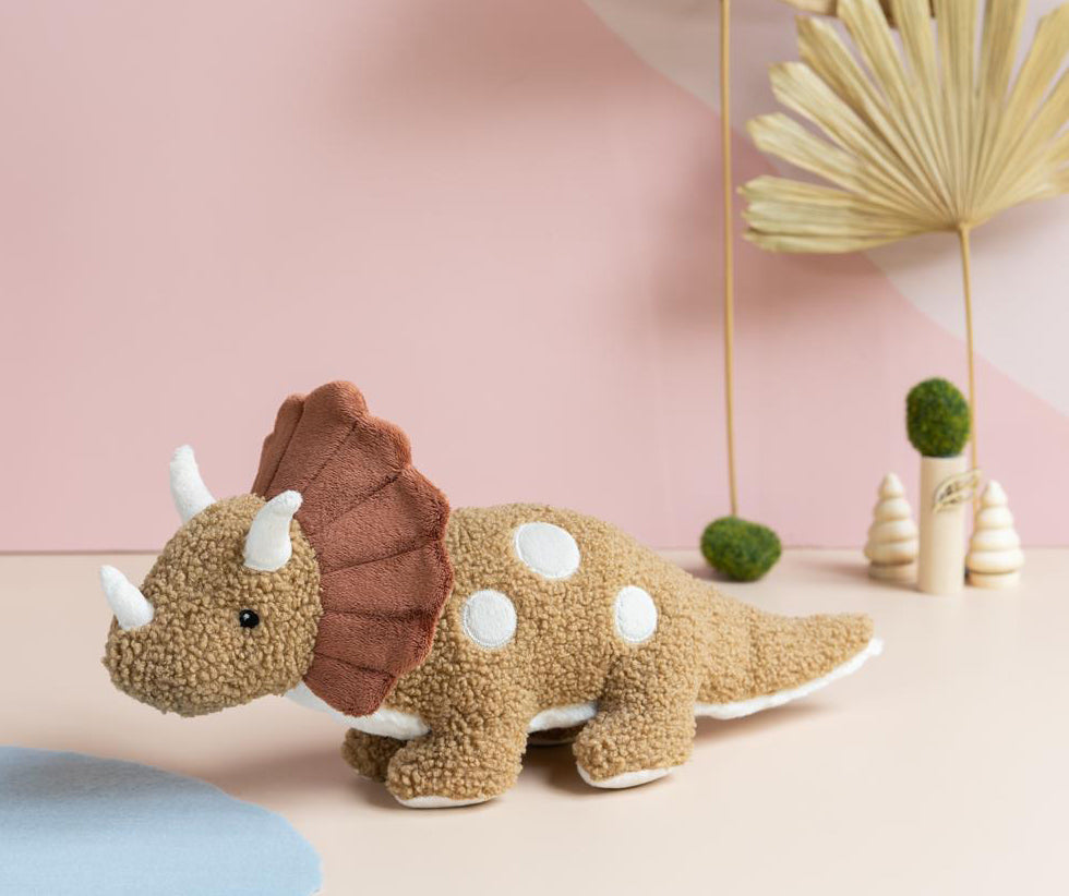 Nana Huchy Thomas the Triceratops - Brown (38cm)