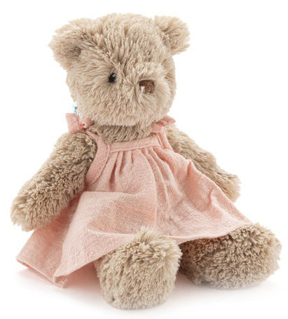 Nana Huchy Baby Honey Bear - Baby Pink Dress (22cm)