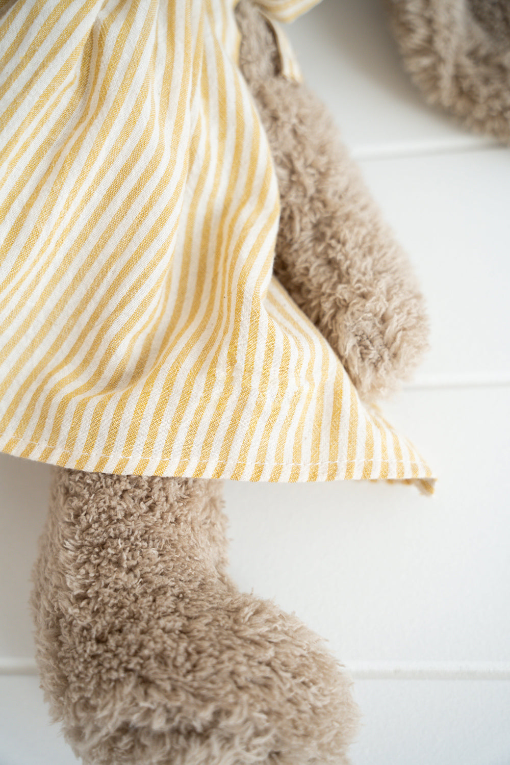 Nana Huchy Mrs Honey Bunny - Mustard Stripe Dress (40cm)