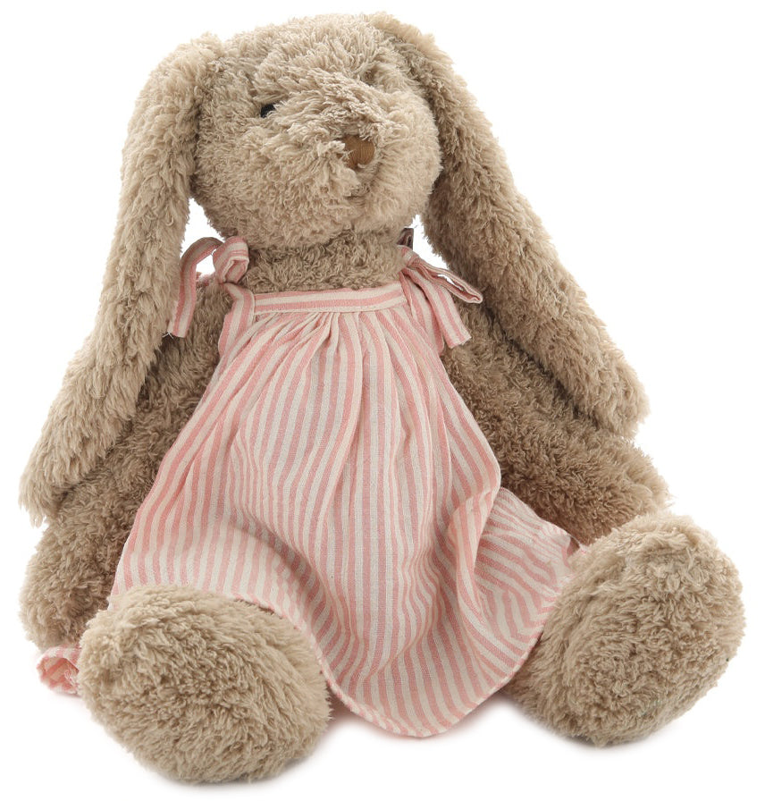 Nana Huchy Mrs Honey Bunny - Pink Stripe Dress (40cm)