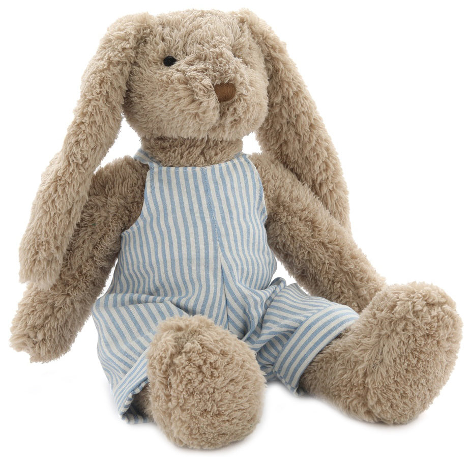 Nana Huchy Mr Honey Bunny - Blue Stripe Overalls (40cm)