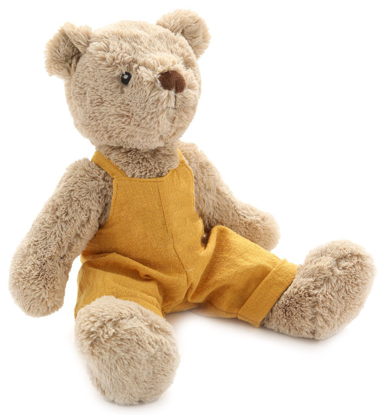 Nana Huchy Mr Honey Bear - Mustard Overalls (40cm)