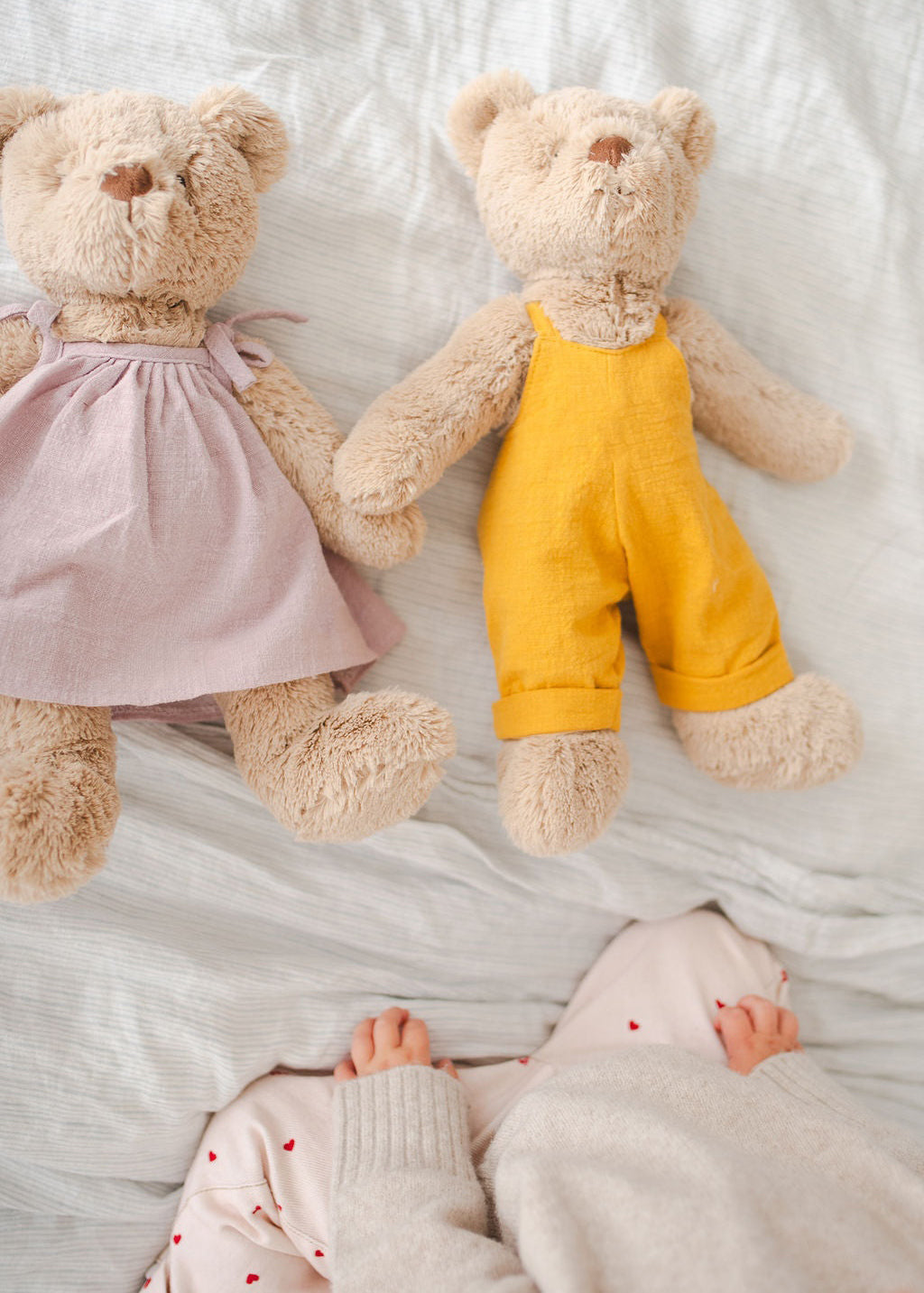 Nana Huchy Mr Honey Bear - Mustard Overalls (40cm)