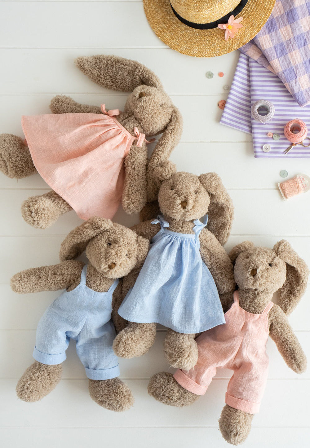 Nana Huchy Mrs Honey Bunny - Baby Blue Dress (40cm)