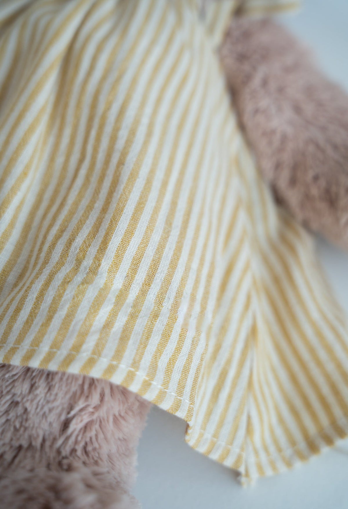 Nana Huchy Mrs Honey Bear - Mustard Stripe Dress (40cm)