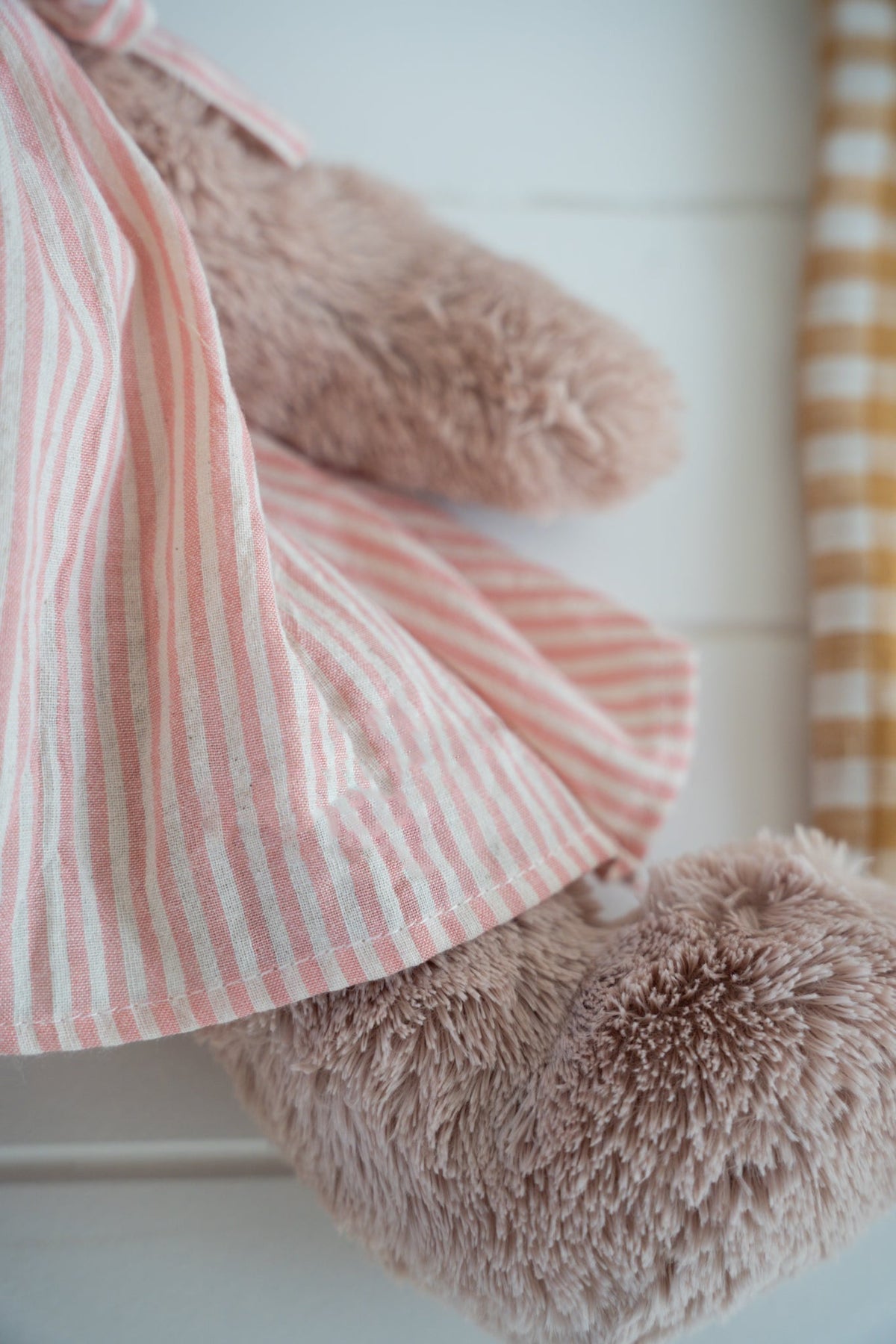 Nana Huchy Mrs Honey Bear - Pink Stripe Dress (40cm)