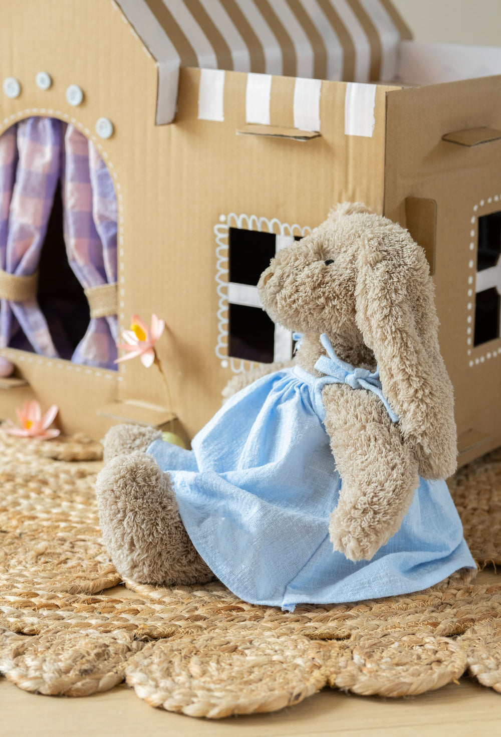 Nana Huchy Mrs Honey Bunny - Baby Blue Dress (40cm)