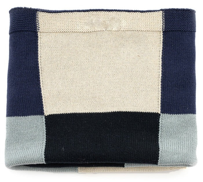 Nana Huchy Patchwork Baby Blanket - Blue