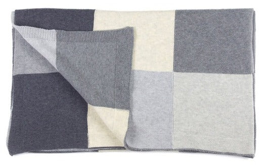 Nana Huchy Patchwork Baby Blanket - Grey
