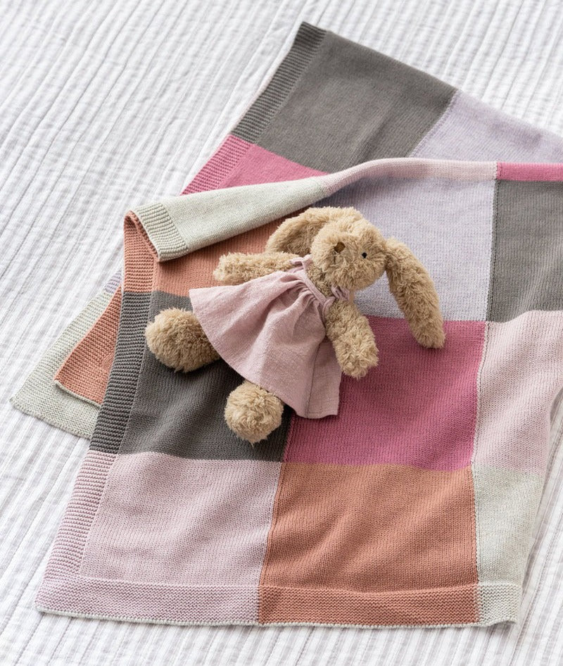 Nana Huchy Patchwork Baby Blanket - Lilac