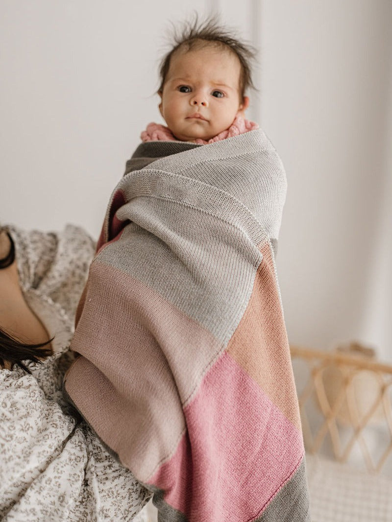 Nana Huchy Patchwork Baby Blanket - Lilac