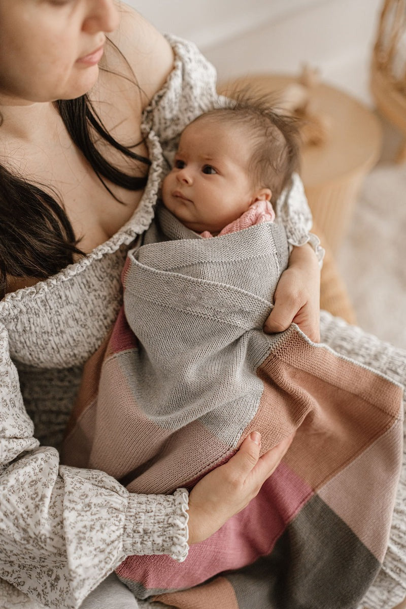 Nana Huchy Patchwork Baby Blanket - Lilac