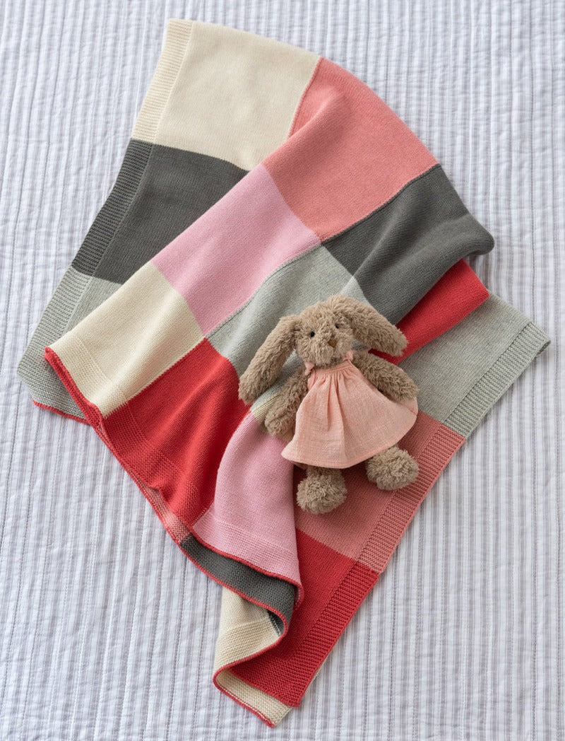 Nana Huchy Patchwork Baby Blanket - Pink