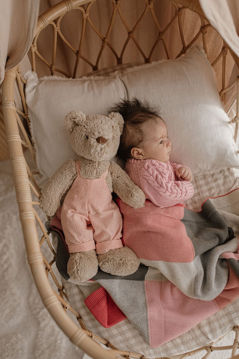 Nana Huchy Patchwork Baby Blanket - Pink
