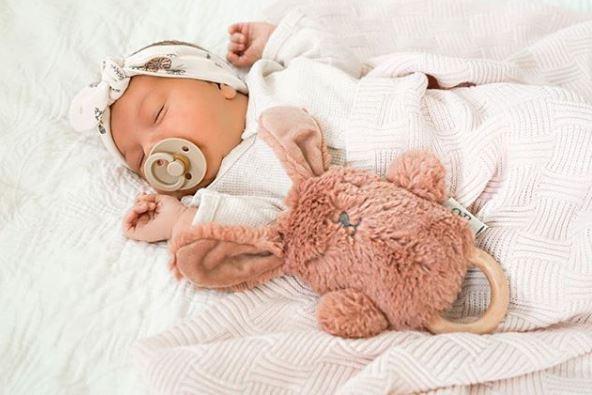 O.B. Designs Bella Bunny Rattle Teether - Rose