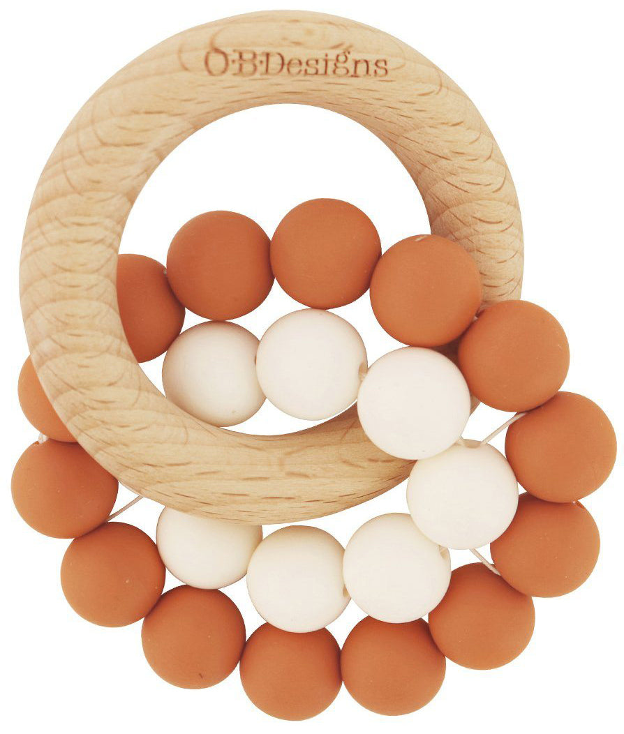 OB Designs Eco-Friendly Teether - Cinnamon