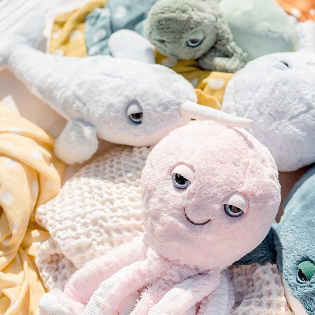 O.B. Designs Holly Narwhal Plush Toy - Soft Pink (50cm)