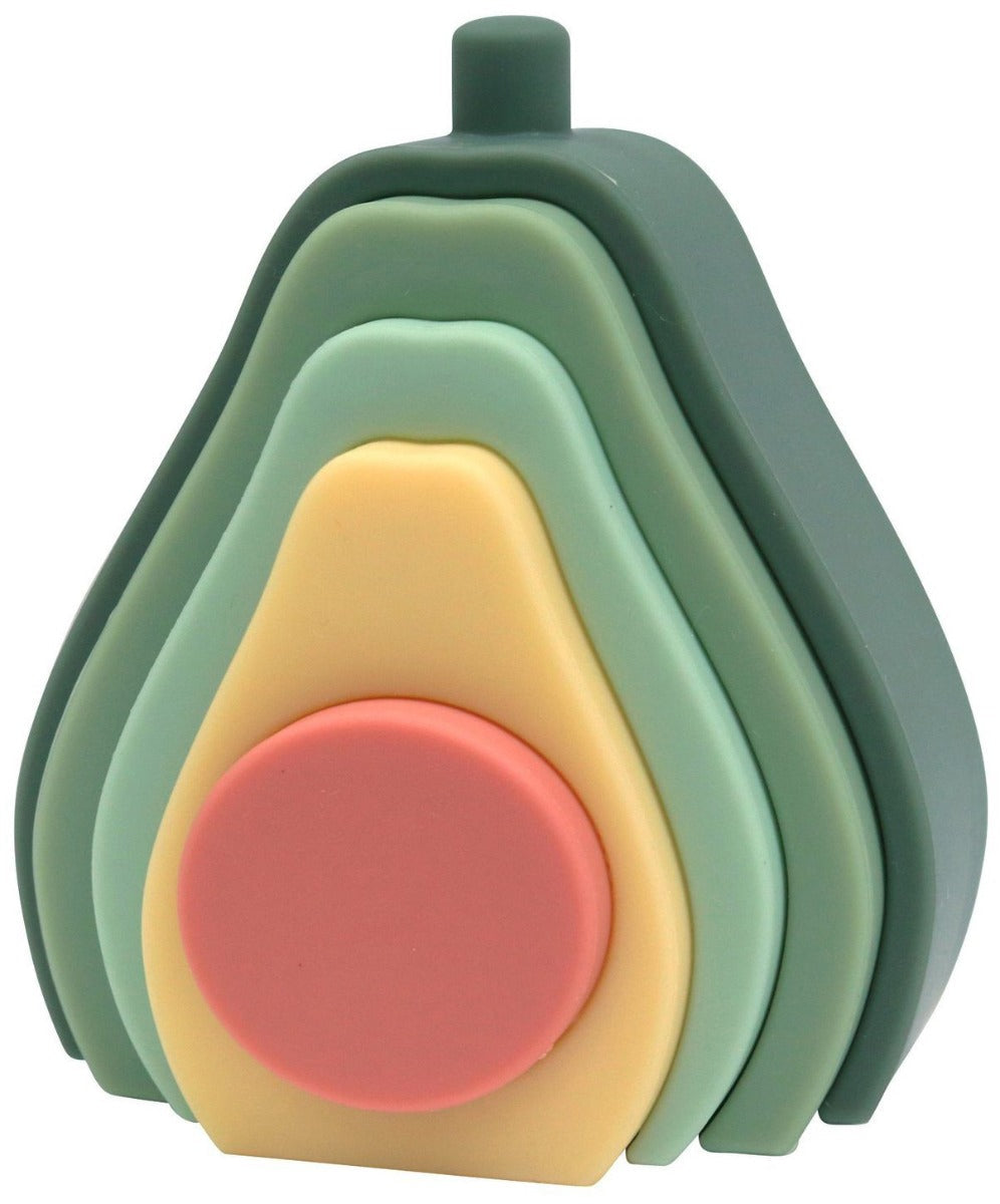 OB Designs Silicone Avocado Stacker Toy