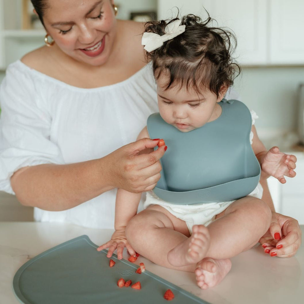 OB Designs Eco-Friendly Silicone Bib - Guava