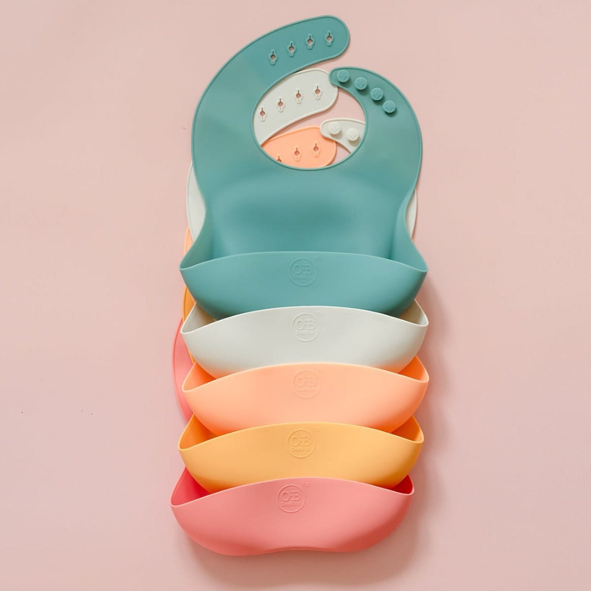 OB Designs Eco-Friendly Silicone Bib - Mint