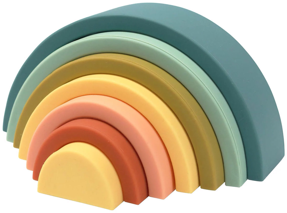 OB Designs Silicone Rainbow Stacker - Blueberry