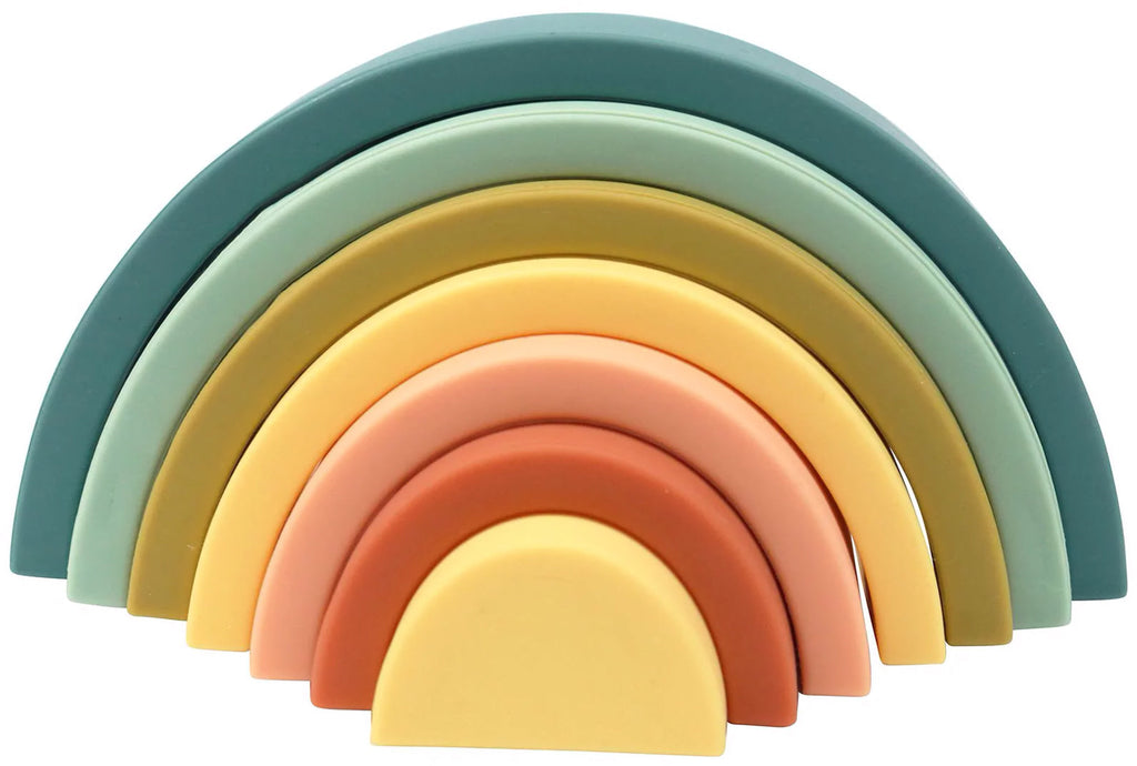OB Designs Silicone Rainbow Stacker - Blueberry