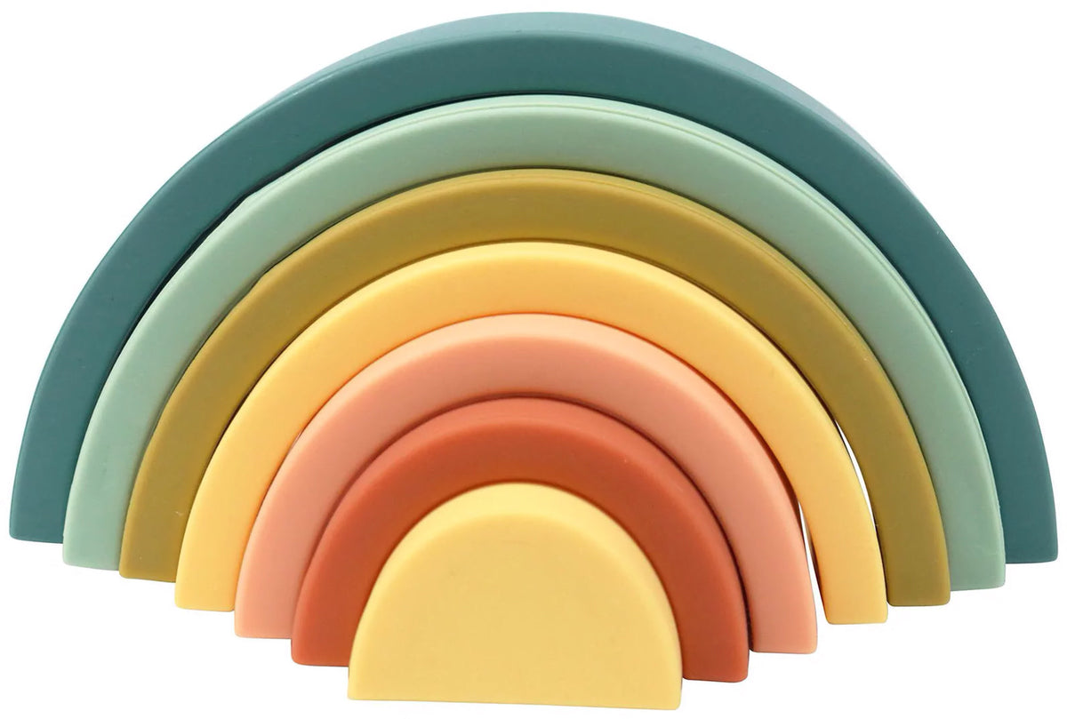 OB Designs Silicone Rainbow Stacker - Blueberry