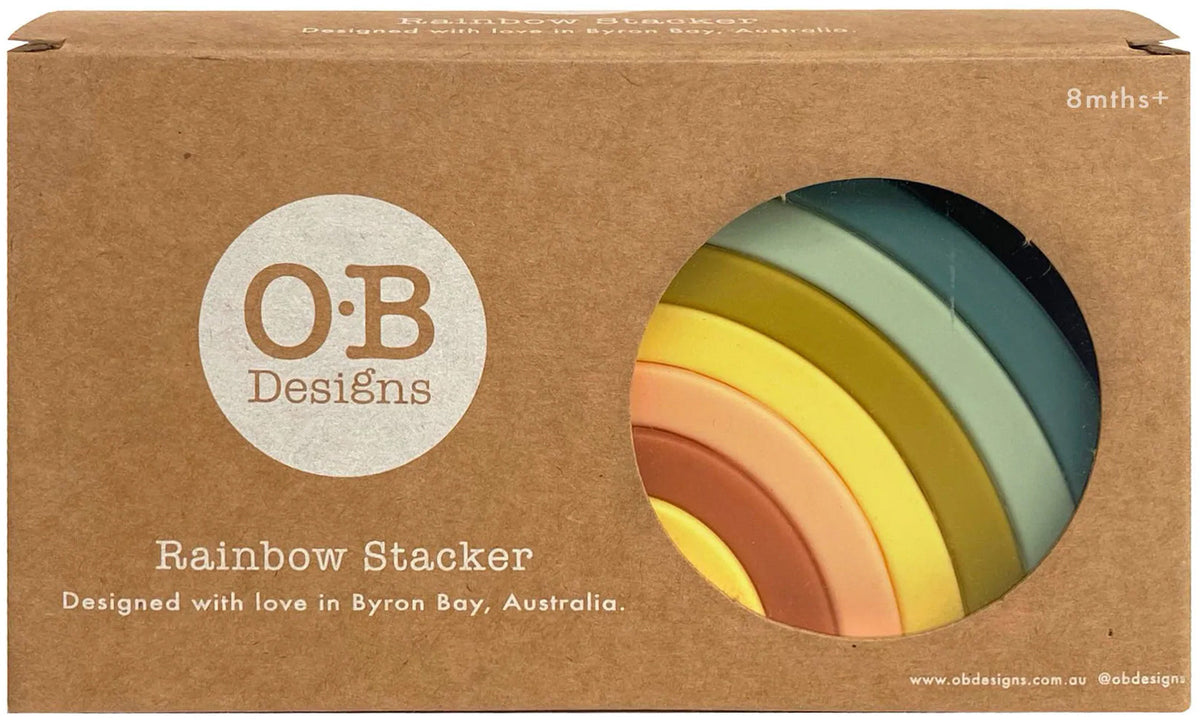 OB Designs Silicone Rainbow Stacker - Blueberry