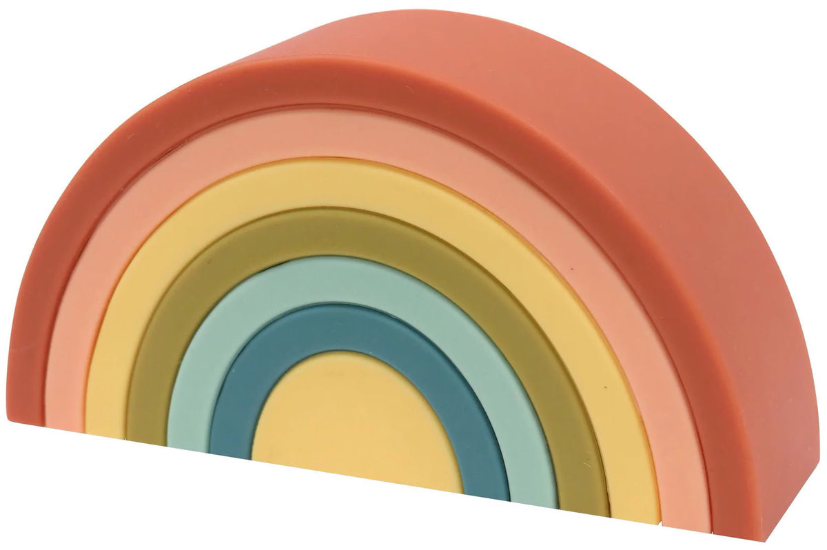 OB Designs Silicone Rainbow Stacker - Cherry