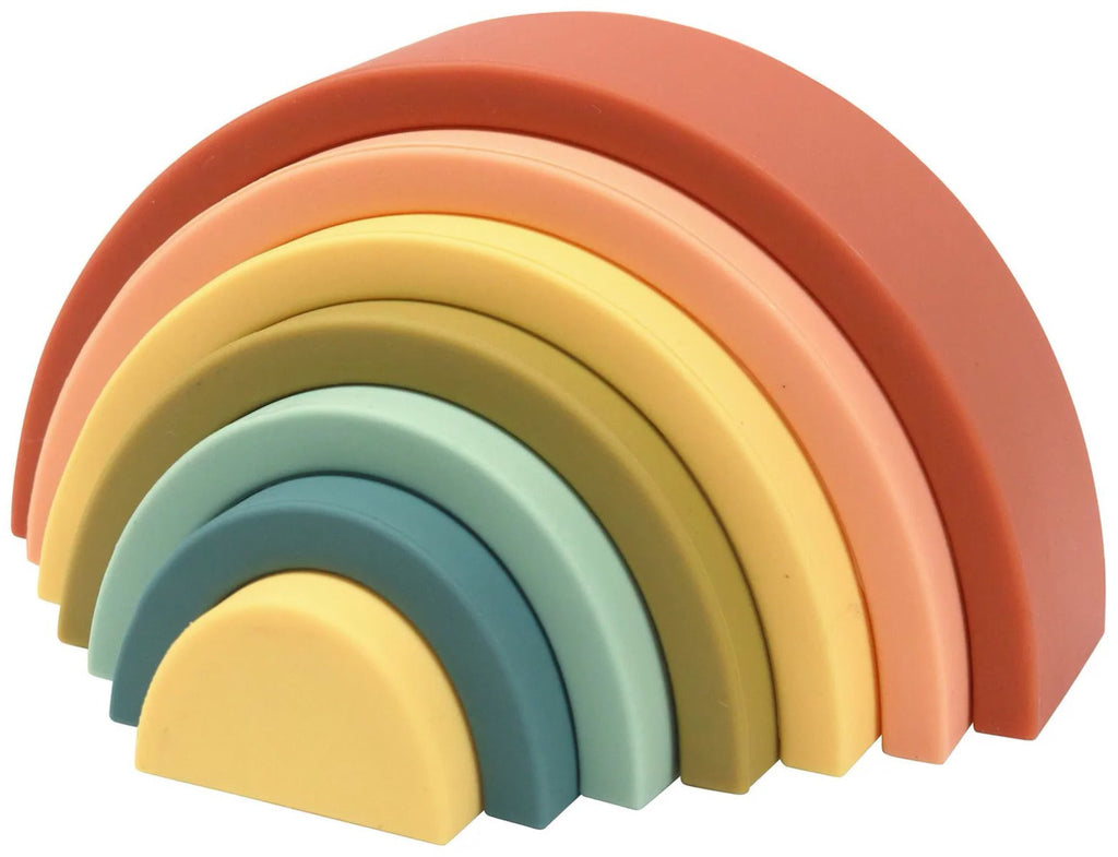 OB Designs Silicone Rainbow Stacker - Cherry