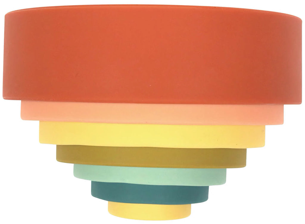OB Designs Silicone Rainbow Stacker - Cherry