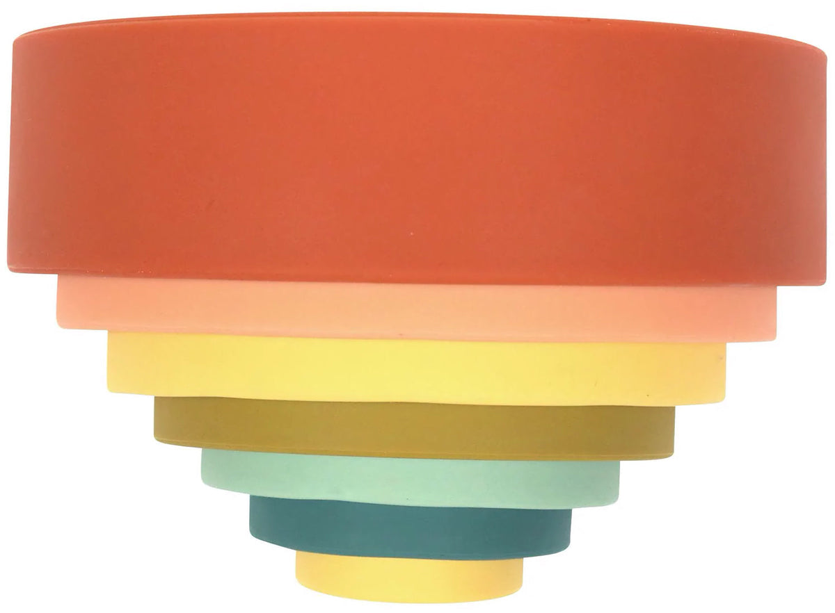 OB Designs Silicone Rainbow Stacker - Cherry