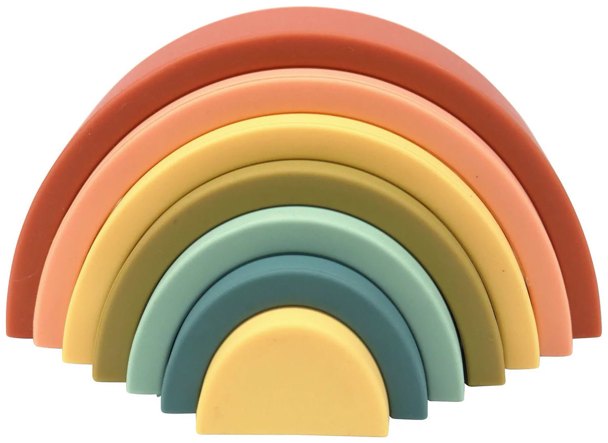 OB Designs Silicone Rainbow Stacker - Cherry