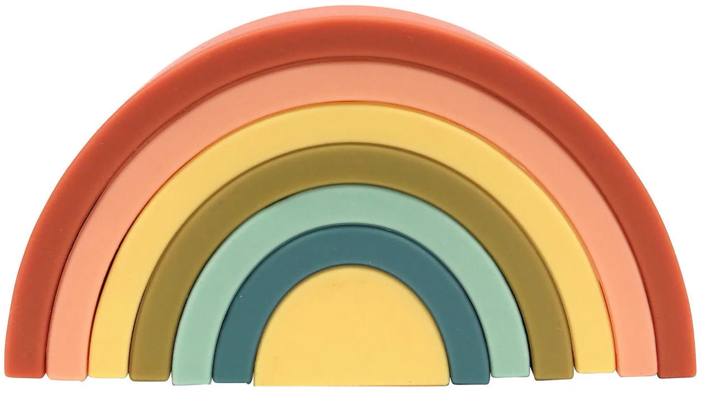 OB Designs Silicone Rainbow Stacker - Cherry
