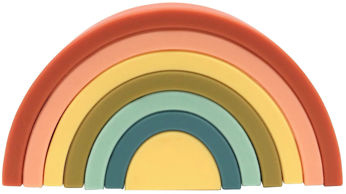 OB Designs Silicone Rainbow Stacker - Cherry