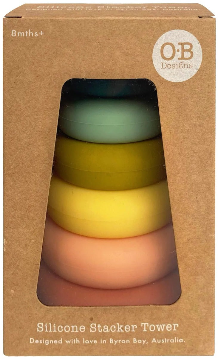 OB Designs Silicone Stacker Tower - Blueberry