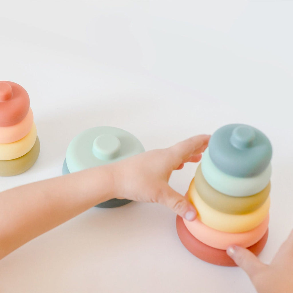OB Designs Silicone Stacker Tower - Blueberry