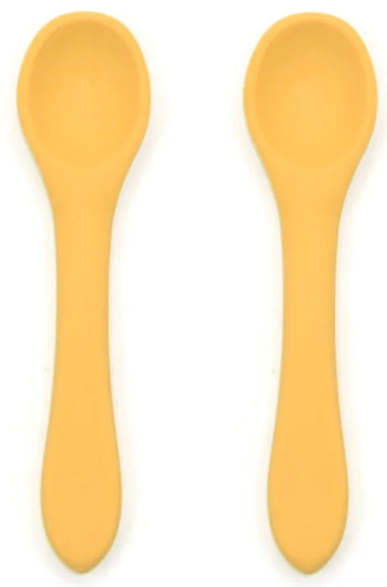 OB Designs Eco-Friendly Silicone Baby Spoon 2pk - Mango