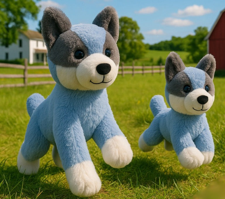 OB Designs Little Cal Cattle Dog Soft Toy (19cm)