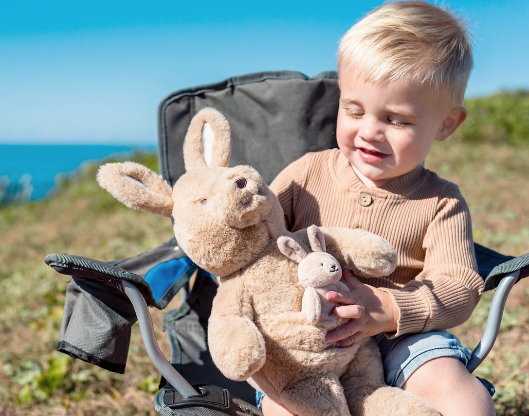 OB Designs Kip Kangaroo & Baby Joey Soft Toy (43cm)