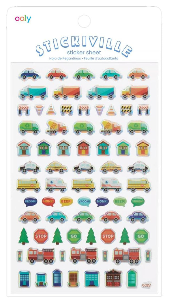 Ooly Stickers - Stickiville Workin' Wheels
