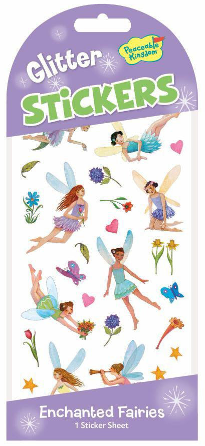 Enchanted Fairy Sparkly Glitter Stickers