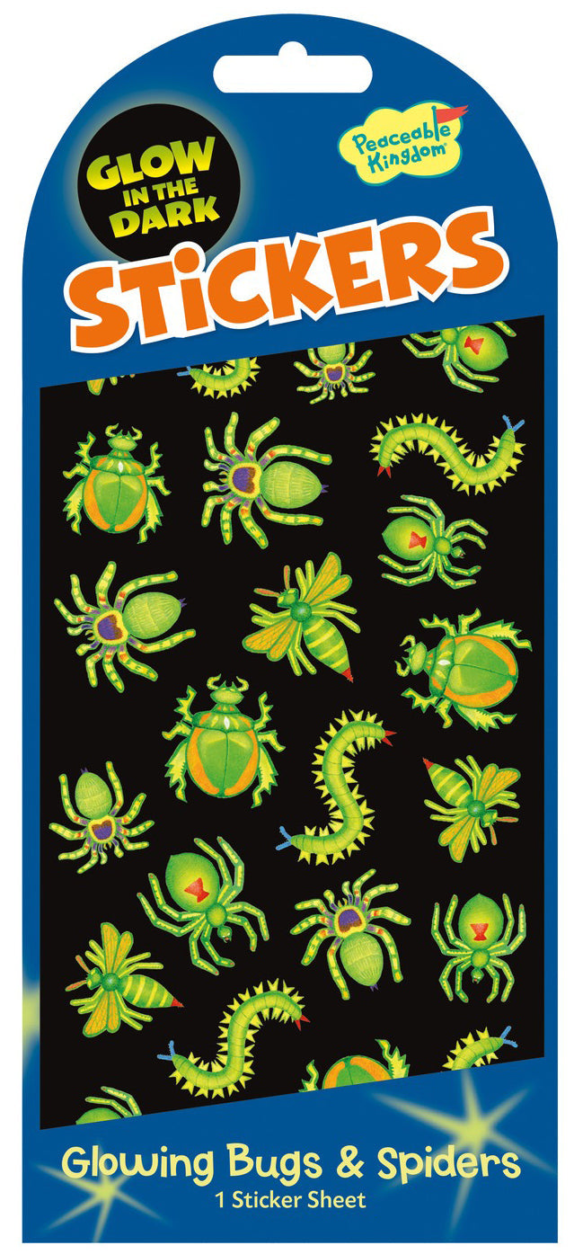 Glow in the Dark Bug & Spider Stickers