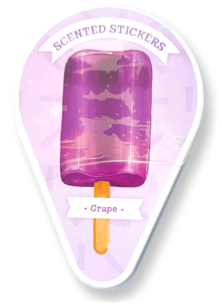 Grape Ice Cream Scratch & Sniff Stickers Tin