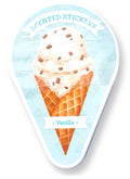 Vanilla Ice Cream Scratch & Sniff Stickers Tin