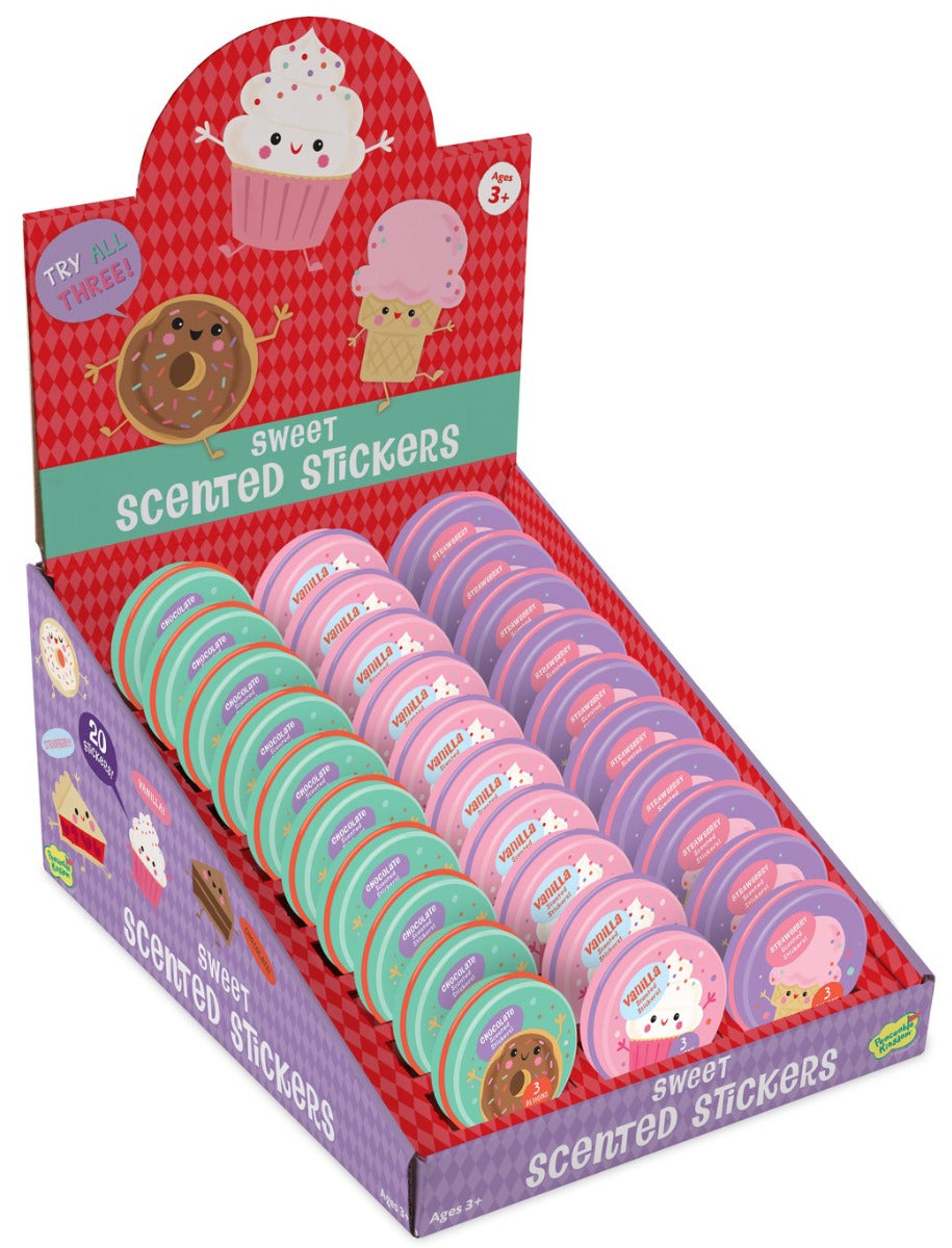 Sweet Scented Scratch & Sniff Stickers Tin - Chocolate