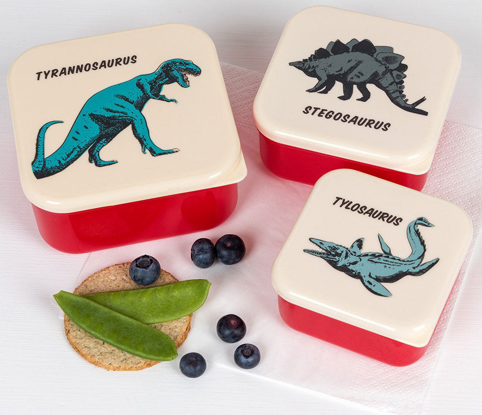 Rex London Prehistoric Land Set of 3 Snack Boxes